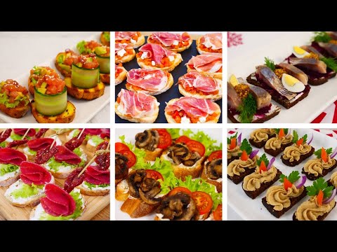 6 видов самых легких и вкусных бутербродов на праздничный стол