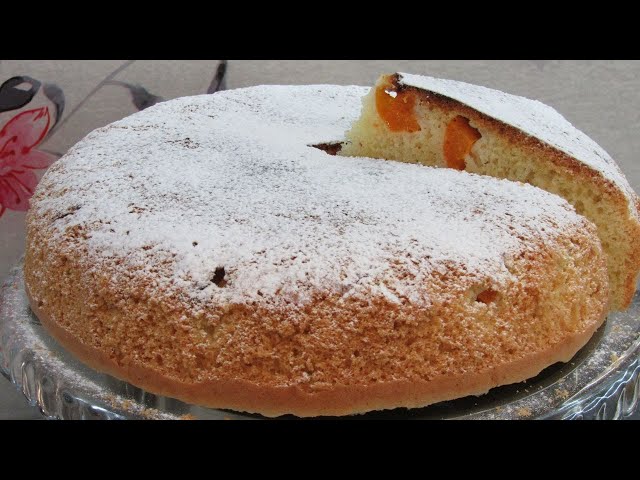 Абрикосовый пирог на сковородке