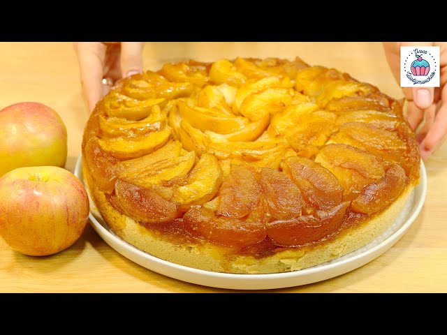 Перевёрнутый пирог с яблоками и карамелью